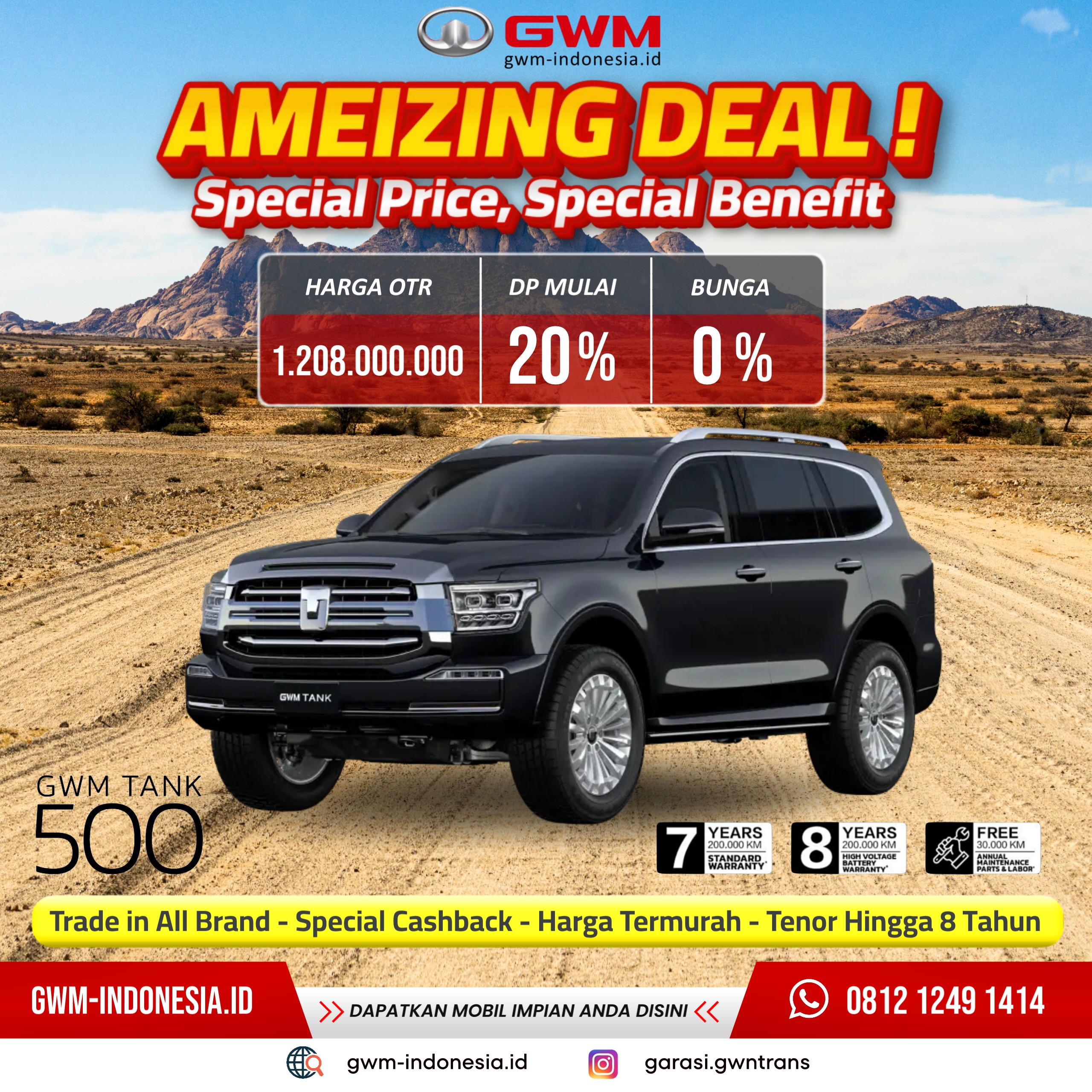 Promo Gwm Tank 500 Terbaru 2025 Jakarta